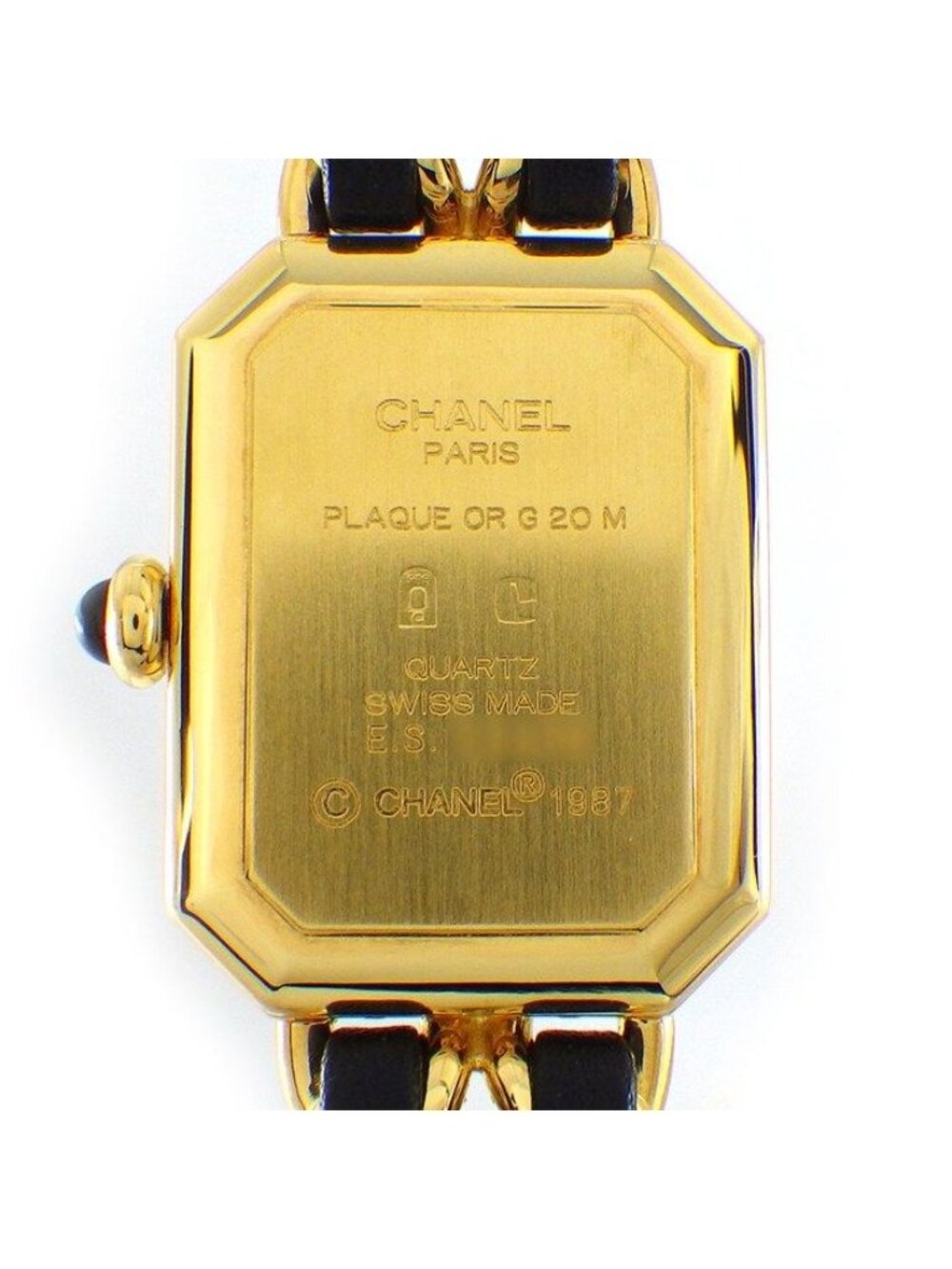 Chanel Watch Premier M Octagonal Black Dial Chain Bracelet Leather Quartz Analog - Picture 4 of 9